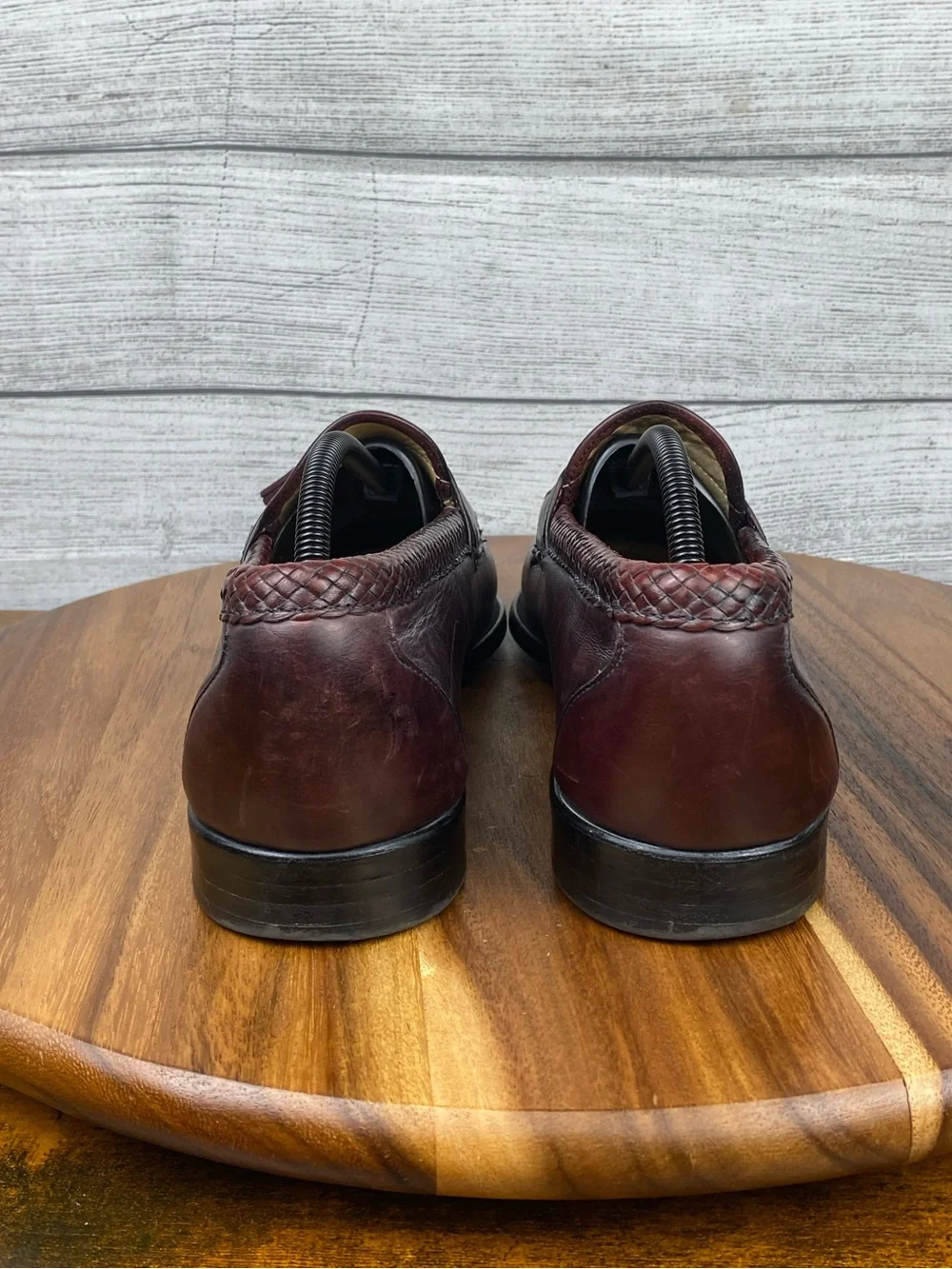 Allen Edmonds Maxfield Tassel Loafers Deep Burgundy Leather Men’s Shoe Size 10.5
